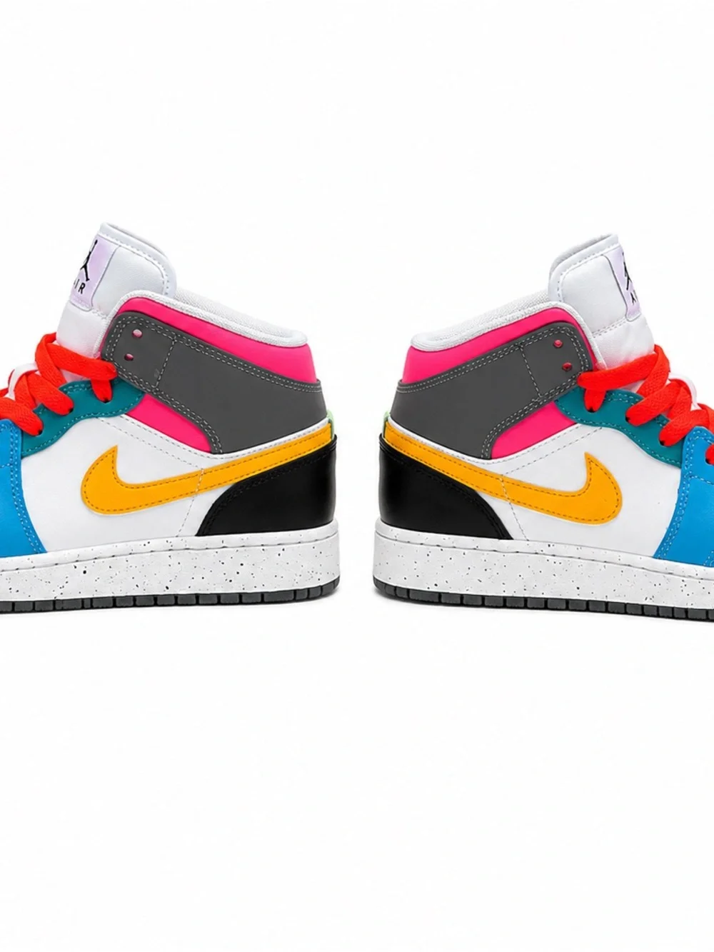 Air Jordan 1 Mid SE GS Multi-Color FN1190-100 Size 5.5Y